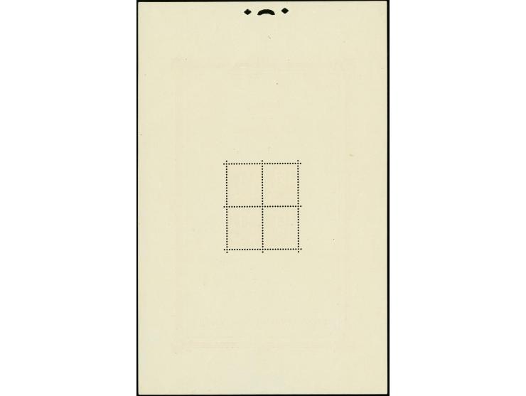 1925, Exposition souvenir sheet, unused with small hinge remainders at top only, fine
