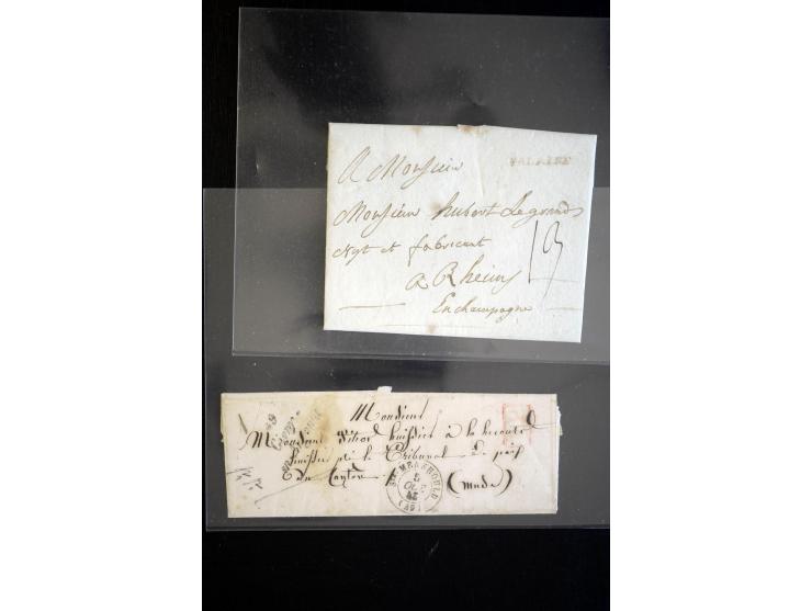 1692/1848 (ca.), etwa 70 Vorphila-Briefe und einige Dokumente, dabei Brief nach Brit. Guyana, Brief mit Zensurstempel (Attest
