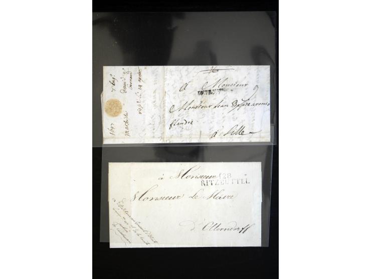 1692/1848 (ca.), etwa 70 Vorphila-Briefe und einige Dokumente, dabei Brief nach Brit. Guyana, Brief mit Zensurstempel (Attest