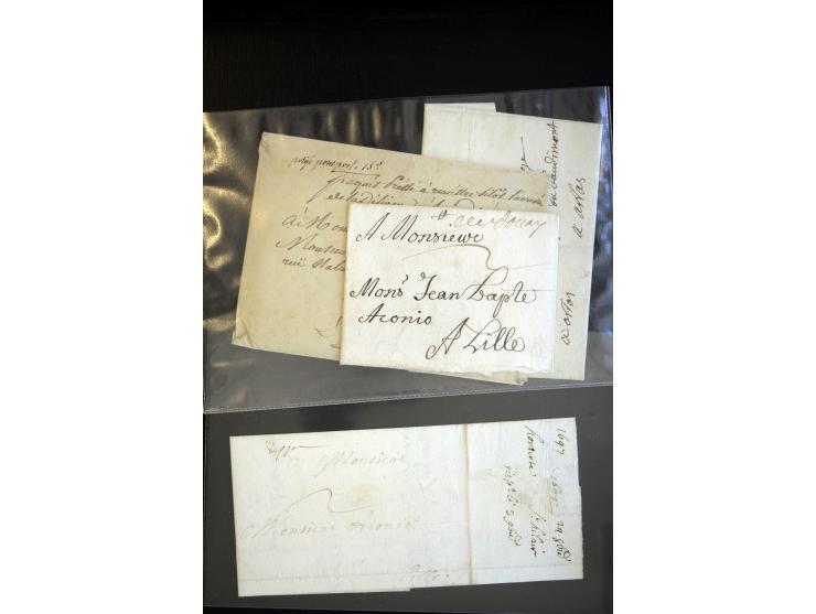 1692/1848 (ca.), etwa 70 Vorphila-Briefe und einige Dokumente, dabei Brief nach Brit. Guyana, Brief mit Zensurstempel (Attest