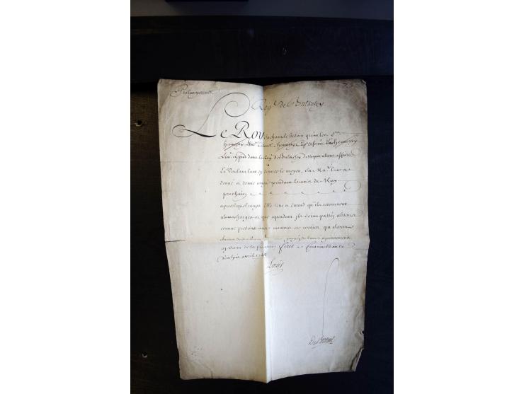1692/1848 (ca.), etwa 70 Vorphila-Briefe und einige Dokumente, dabei Brief nach Brit. Guyana, Brief mit Zensurstempel (Attest