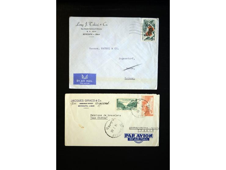 1849/1980 (ca.), Partie Briefe, Karten und Ganzsachen, dabei Mi.-Nr. 7+9 (Paar) auf Brief nach Mexico, etwas Kolonien etc.