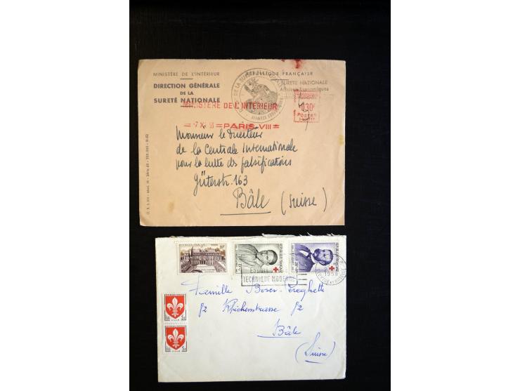 1849/1980 (ca.), Partie Briefe, Karten und Ganzsachen, dabei Mi.-Nr. 7+9 (Paar) auf Brief nach Mexico, etwas Kolonien etc.