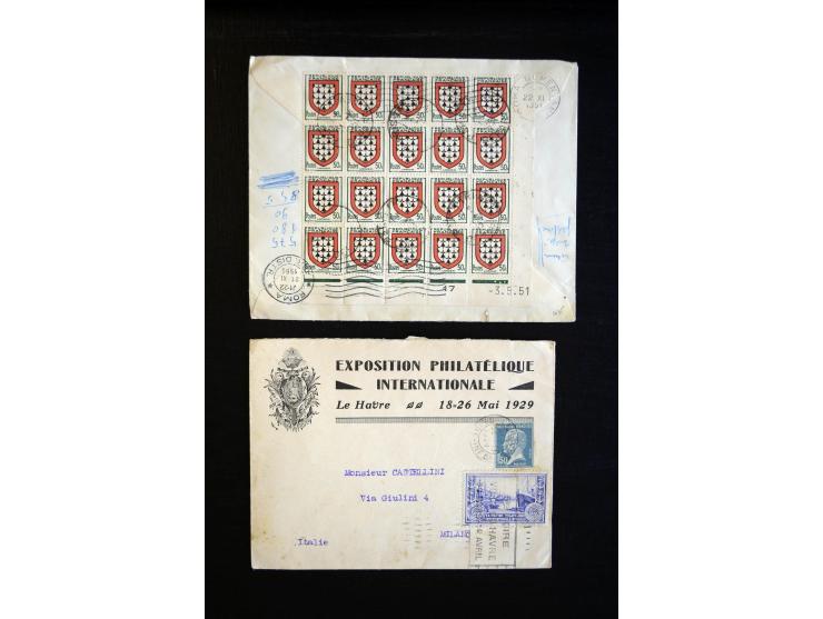 1849/1980 (ca.), Partie Briefe, Karten und Ganzsachen, dabei Mi.-Nr. 7+9 (Paar) auf Brief nach Mexico, etwas Kolonien etc.