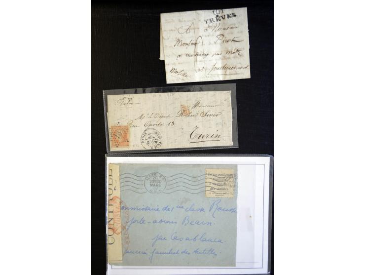 1849/1980 (ca.), Partie Briefe, Karten und Ganzsachen, dabei Mi.-Nr. 7+9 (Paar) auf Brief nach Mexico, etwas Kolonien etc.