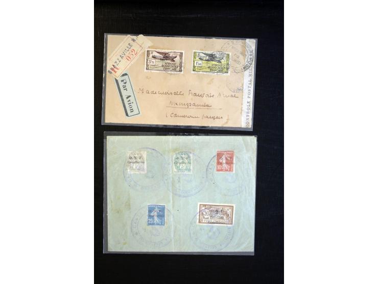 1849/1980 (ca.), Partie Briefe, Karten und Ganzsachen, dabei Mi.-Nr. 7+9 (Paar) auf Brief nach Mexico, etwas Kolonien etc.