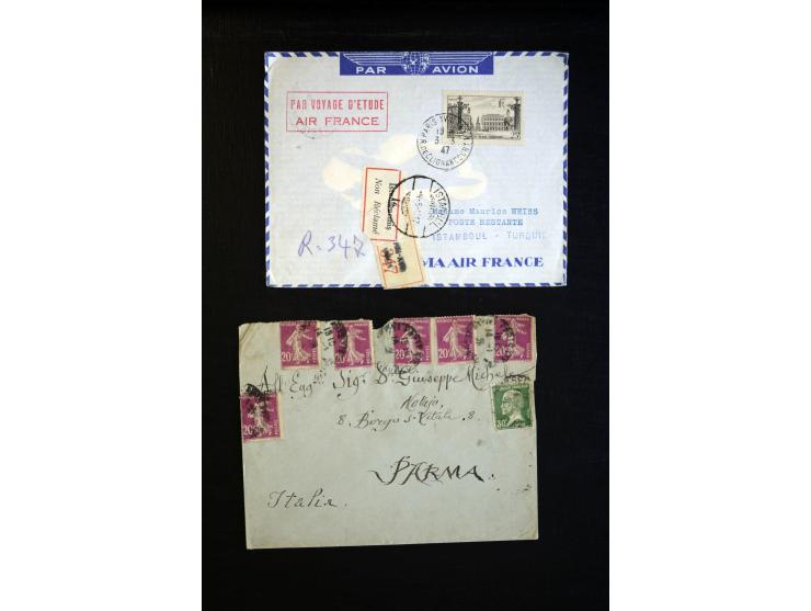 1849/1980 (ca.), Partie Briefe, Karten und Ganzsachen, dabei Mi.-Nr. 7+9 (Paar) auf Brief nach Mexico, etwas Kolonien etc.