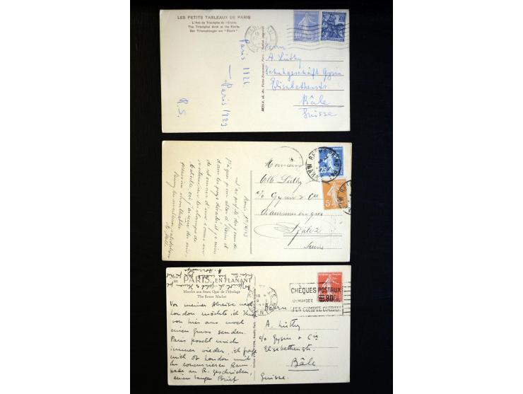 1849/1980 (ca.), Partie Briefe, Karten und Ganzsachen, dabei Mi.-Nr. 7+9 (Paar) auf Brief nach Mexico, etwas Kolonien etc.
