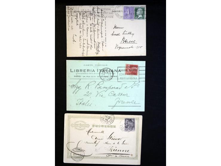 1849/1980 (ca.), Partie Briefe, Karten und Ganzsachen, dabei Mi.-Nr. 7+9 (Paar) auf Brief nach Mexico, etwas Kolonien etc.