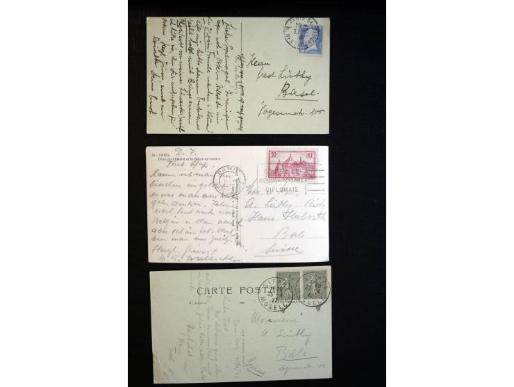 1849/1980 (ca.), Partie Briefe, Karten und Ganzsachen, dabei Mi.-Nr. 7+9 (Paar) auf Brief nach Mexico, etwas Kolonien etc.