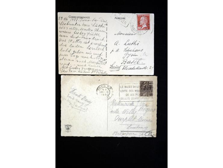 1849/1980 (ca.), Partie Briefe, Karten und Ganzsachen, dabei Mi.-Nr. 7+9 (Paar) auf Brief nach Mexico, etwas Kolonien etc.