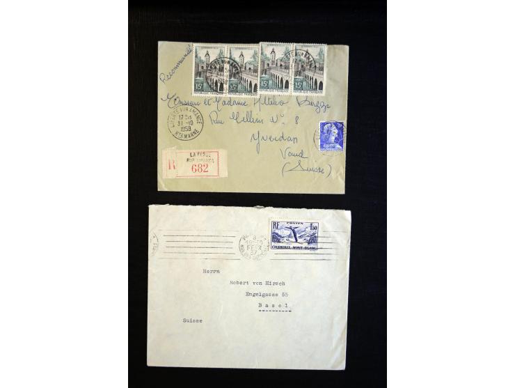 1849/1980 (ca.), Partie Briefe, Karten und Ganzsachen, dabei Mi.-Nr. 7+9 (Paar) auf Brief nach Mexico, etwas Kolonien etc.