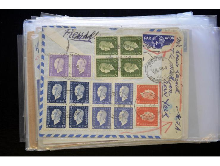 1850/1970 (ca.), einige hundert Briefe, Karten und Ganzsachen mit vielen besseren und interessanten Frankaturen, viel Ausland