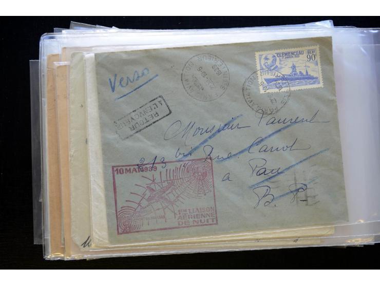 1850/1970 (ca.), einige hundert Briefe, Karten und Ganzsachen mit vielen besseren und interessanten Frankaturen, viel Ausland