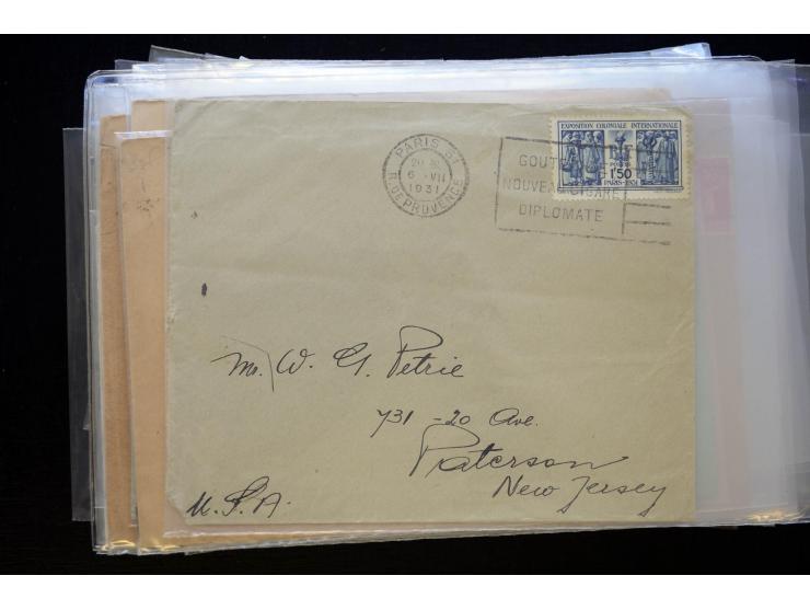 1850/1970 (ca.), einige hundert Briefe, Karten und Ganzsachen mit vielen besseren und interessanten Frankaturen, viel Ausland