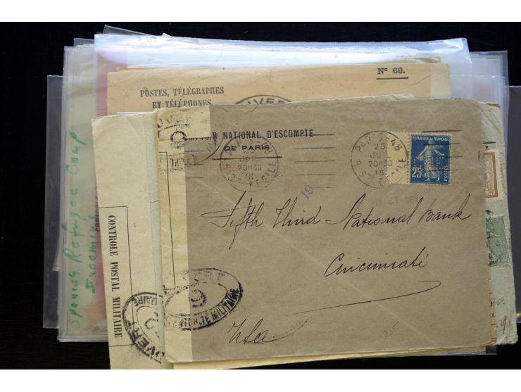 1850/1970 (ca.), einige hundert Briefe, Karten und Ganzsachen mit vielen besseren und interessanten Frankaturen, viel Ausland