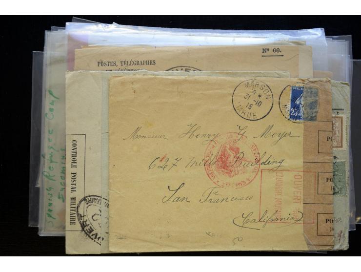 1850/1970 (ca.), einige hundert Briefe, Karten und Ganzsachen mit vielen besseren und interessanten Frankaturen, viel Ausland