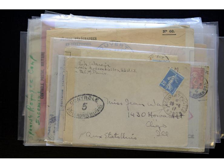 1850/1970 (ca.), einige hundert Briefe, Karten und Ganzsachen mit vielen besseren und interessanten Frankaturen, viel Ausland