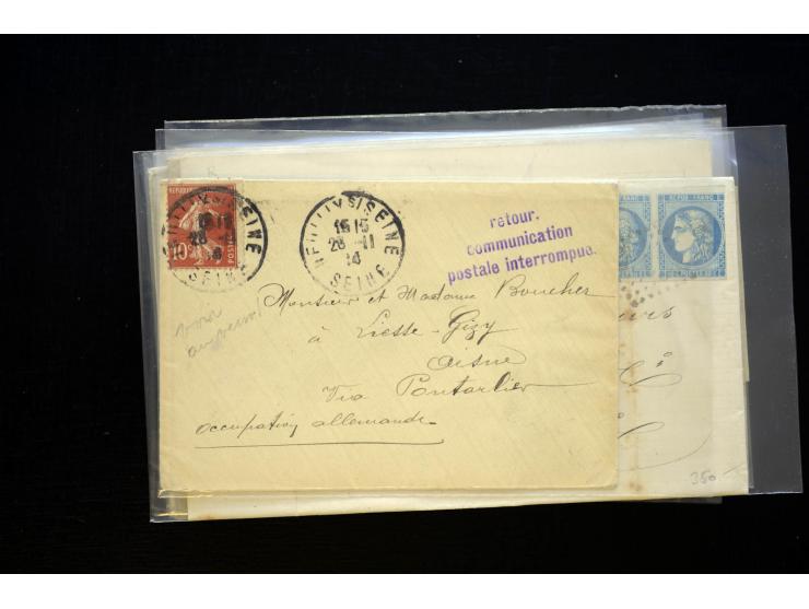 1850/1970 (ca.), einige hundert Briefe, Karten und Ganzsachen mit vielen besseren und interessanten Frankaturen, viel Ausland