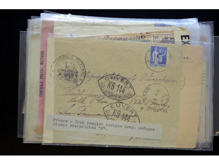 1850/1970 (ca.), einige hundert Briefe, Karten und Ganzsachen mit vielen besseren und interessanten Frankaturen, viel Ausland