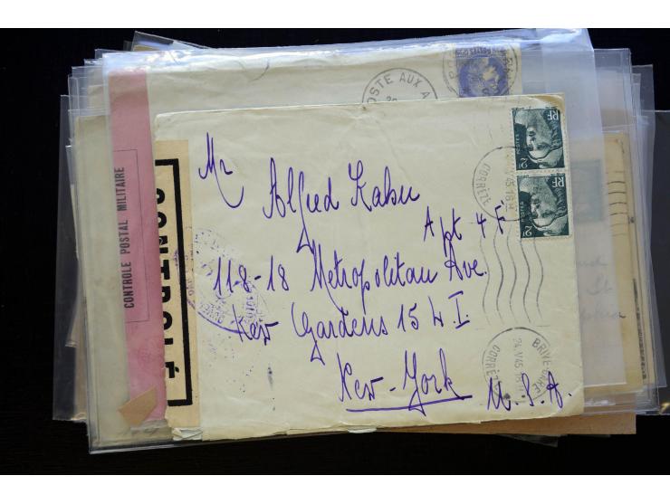 1850/1970 (ca.), einige hundert Briefe, Karten und Ganzsachen mit vielen besseren und interessanten Frankaturen, viel Ausland