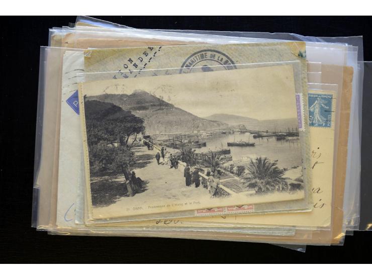 1850/1970 (ca.), einige hundert Briefe, Karten und Ganzsachen mit vielen besseren und interessanten Frankaturen, viel Ausland