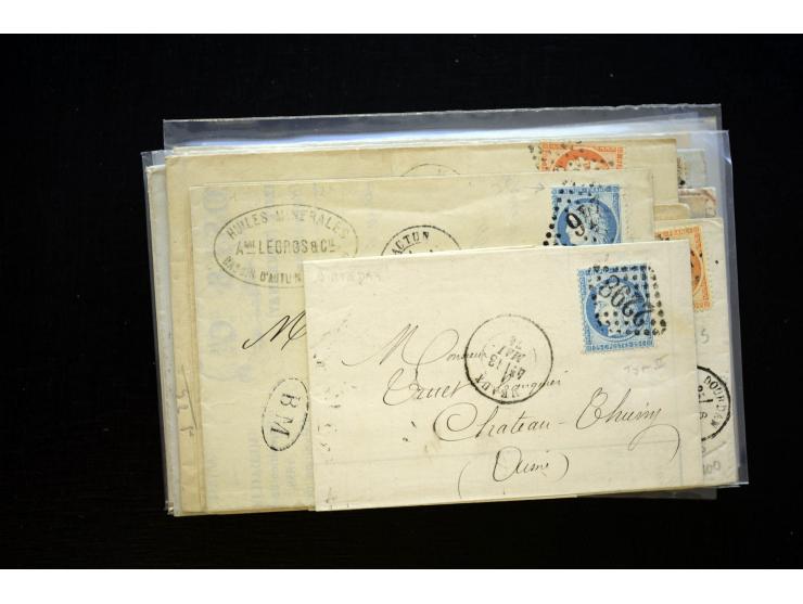 1850/1970 (ca.), einige hundert Briefe, Karten und Ganzsachen mit vielen besseren und interessanten Frankaturen, viel Ausland
