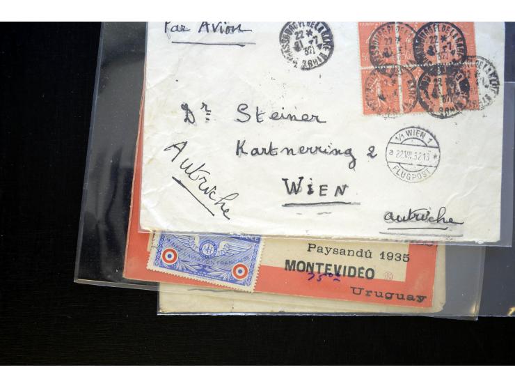 1850/1970 (ca.), einige hundert Briefe, Karten und Ganzsachen mit vielen besseren und interessanten Frankaturen, viel Ausland
