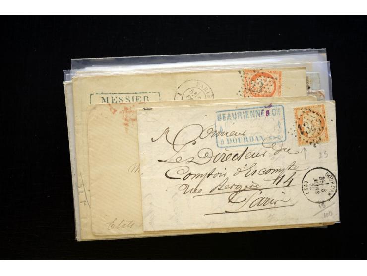 1850/1970 (ca.), einige hundert Briefe, Karten und Ganzsachen mit vielen besseren und interessanten Frankaturen, viel Ausland