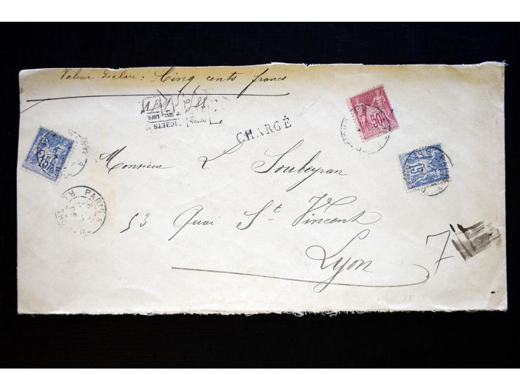 1850/1970 (ca.), einige hundert Briefe, Karten und Ganzsachen mit vielen besseren und interessanten Frankaturen, viel Ausland