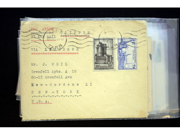 1850/1970 (ca.), einige hundert Briefe, Karten und Ganzsachen mit vielen besseren und interessanten Frankaturen, viel Ausland