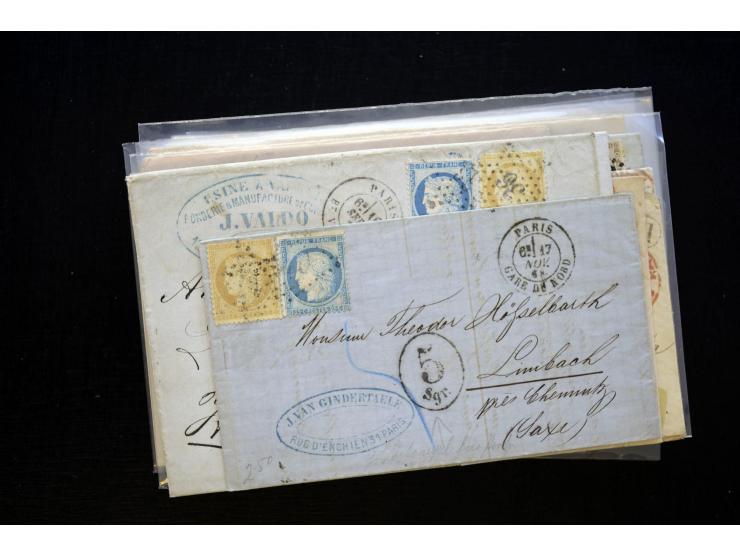 1850/1970 (ca.), einige hundert Briefe, Karten und Ganzsachen mit vielen besseren und interessanten Frankaturen, viel Ausland