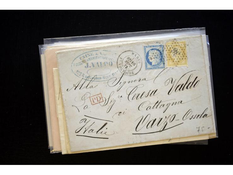 1850/1970 (ca.), einige hundert Briefe, Karten und Ganzsachen mit vielen besseren und interessanten Frankaturen, viel Ausland