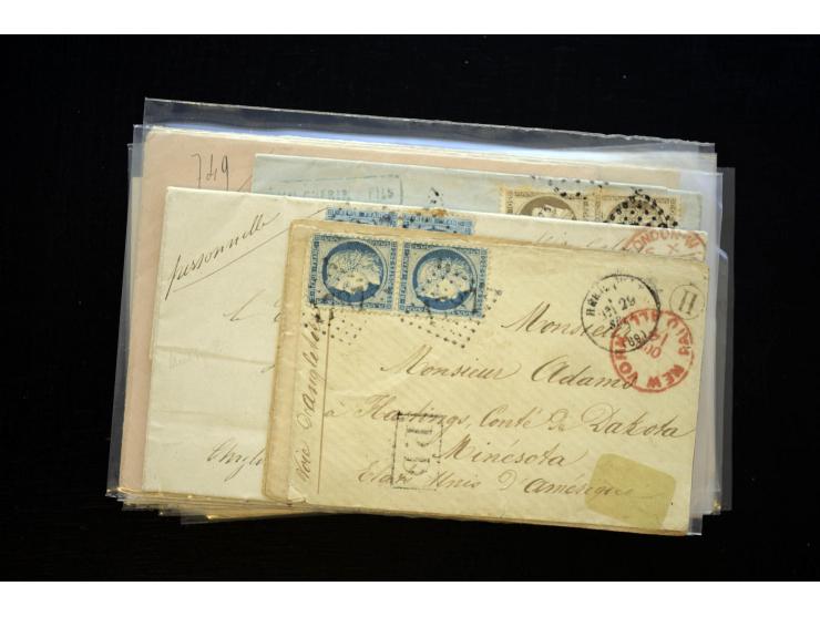 1850/1970 (ca.), einige hundert Briefe, Karten und Ganzsachen mit vielen besseren und interessanten Frankaturen, viel Ausland