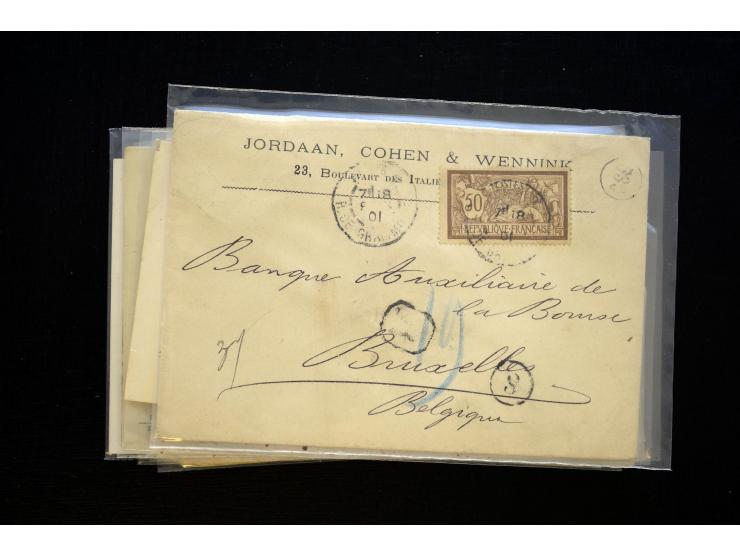 1850/1970 (ca.), einige hundert Briefe, Karten und Ganzsachen mit vielen besseren und interessanten Frankaturen, viel Ausland