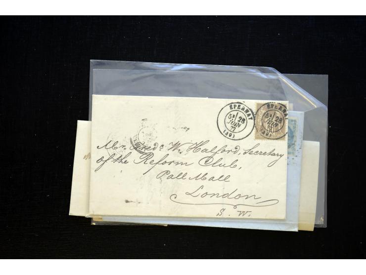 1850/1970 (ca.), einige hundert Briefe, Karten und Ganzsachen mit vielen besseren und interessanten Frankaturen, viel Ausland
