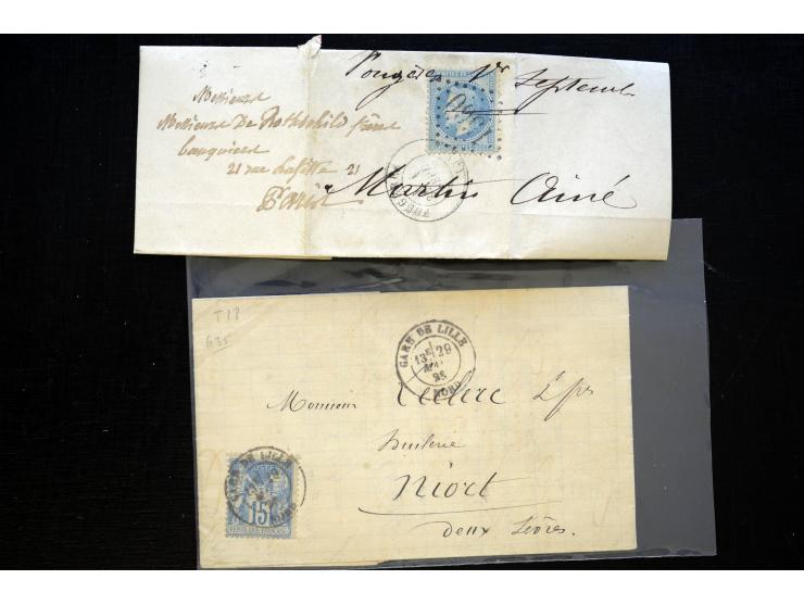 1850/1970 (ca.), einige hundert Briefe, Karten und Ganzsachen mit vielen besseren und interessanten Frankaturen, viel Ausland