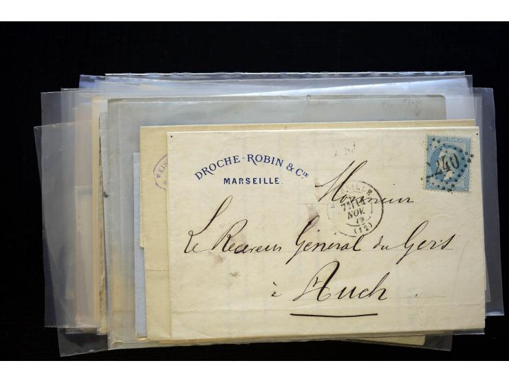 1850/1970 (ca.), einige hundert Briefe, Karten und Ganzsachen mit vielen besseren und interessanten Frankaturen, viel Ausland