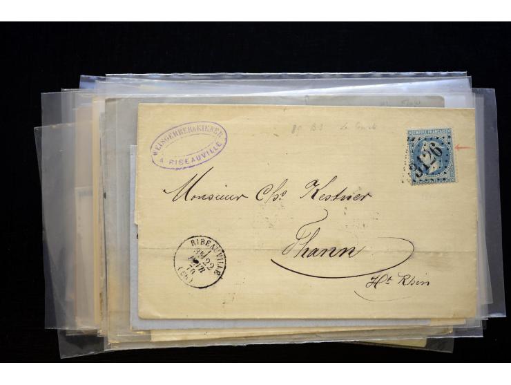 1850/1970 (ca.), einige hundert Briefe, Karten und Ganzsachen mit vielen besseren und interessanten Frankaturen, viel Ausland