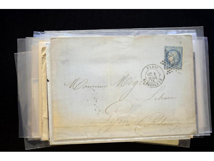 1850/1970 (ca.), einige hundert Briefe, Karten und Ganzsachen mit vielen besseren und interessanten Frankaturen, viel Ausland