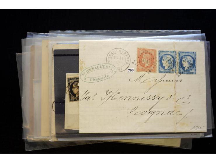 1850/1970 (ca.), einige hundert Briefe, Karten und Ganzsachen mit vielen besseren und interessanten Frankaturen, viel Ausland