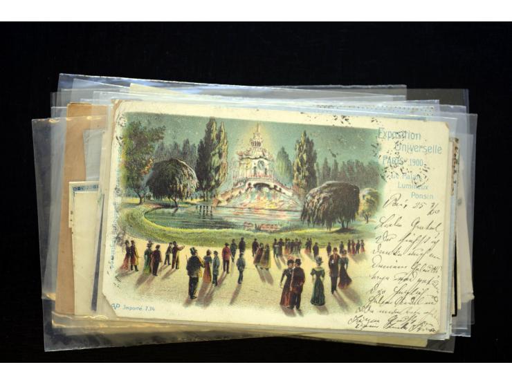 1850/1970 (ca.), einige hundert Briefe, Karten und Ganzsachen mit vielen besseren und interessanten Frankaturen, viel Ausland