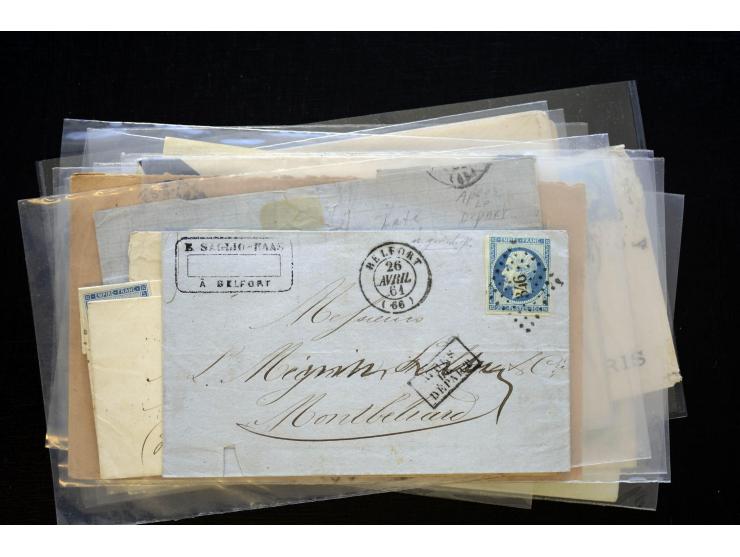 1850/1970 (ca.), einige hundert Briefe, Karten und Ganzsachen mit vielen besseren und interessanten Frankaturen, viel Ausland