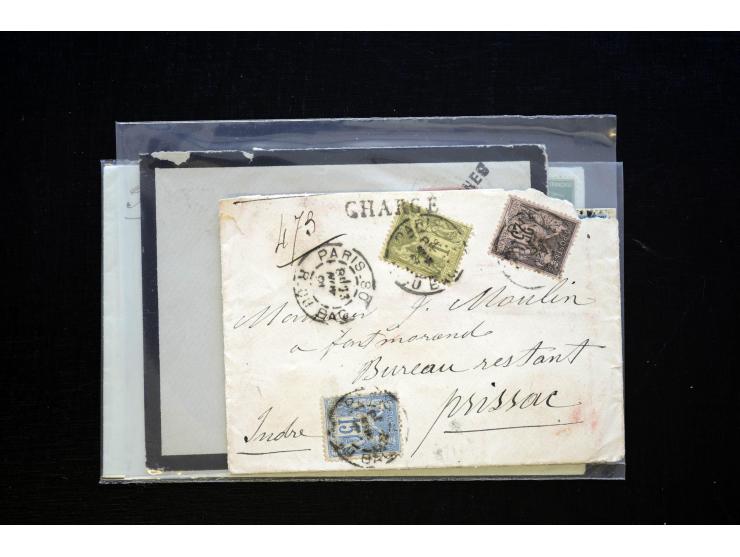 1850/1970 (ca.), einige hundert Briefe, Karten und Ganzsachen mit vielen besseren und interessanten Frankaturen, viel Ausland