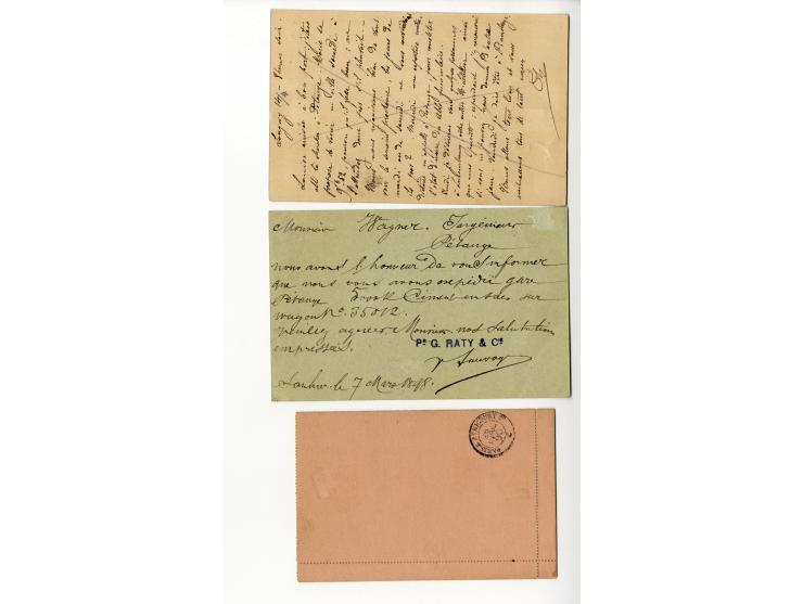 1854/1900 (ca.), 59 Briefe und Karten nach Luxemburg, meist vor 1880