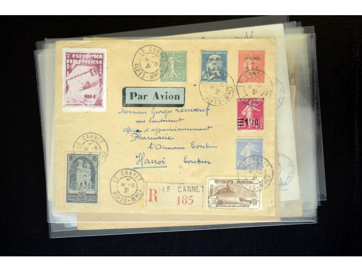 1854/1954 (ca.), etwa 80 Briefe, Karten und frankierte Zeitungen, dabei Flugpost, Krimkrieg, etc.