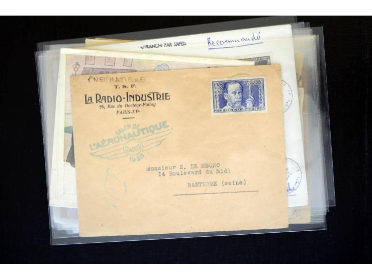 1854/1954 (ca.), etwa 80 Briefe, Karten und frankierte Zeitungen, dabei Flugpost, Krimkrieg, etc.