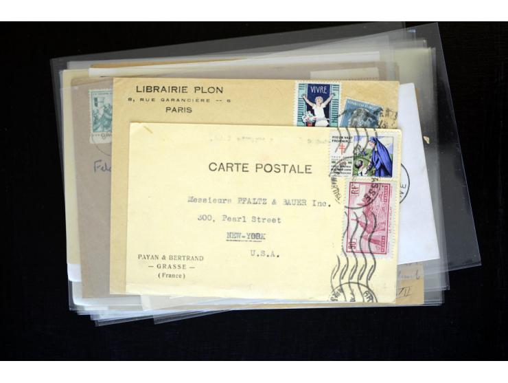 1854/1954 (ca.), etwa 80 Briefe, Karten und frankierte Zeitungen, dabei Flugpost, Krimkrieg, etc.
