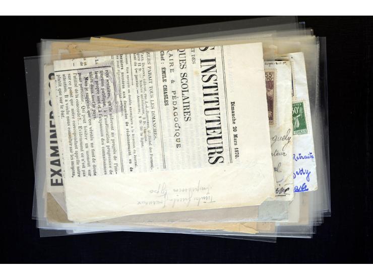 1854/1954 (ca.), etwa 80 Briefe, Karten und frankierte Zeitungen, dabei Flugpost, Krimkrieg, etc.