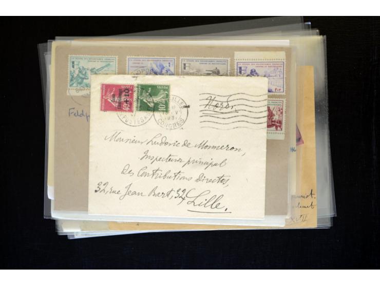 1854/1954 (ca.), etwa 80 Briefe, Karten und frankierte Zeitungen, dabei Flugpost, Krimkrieg, etc.